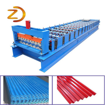 Κυματοειδές σίδερο φύλλο Roof Roll Forming Machine