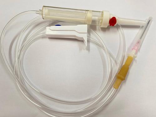 Set Transfusi Darah Sekali Pakai Dengan Filter EO Steril