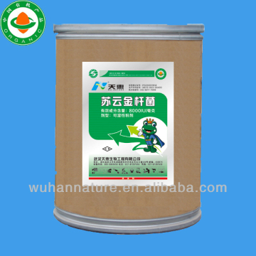 bacillus thuringiensis 8000IU/mg WP biological crop insecticide