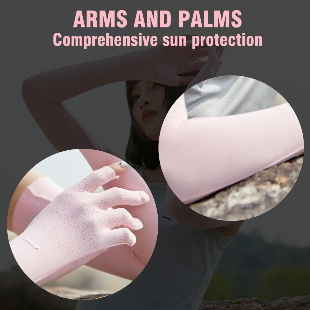Women's Upf50+ Sunscreen Ice Silk Anti-UV Cooling Arm Cover
