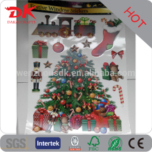 Personalized static die cut vinyl festive window cling christmas