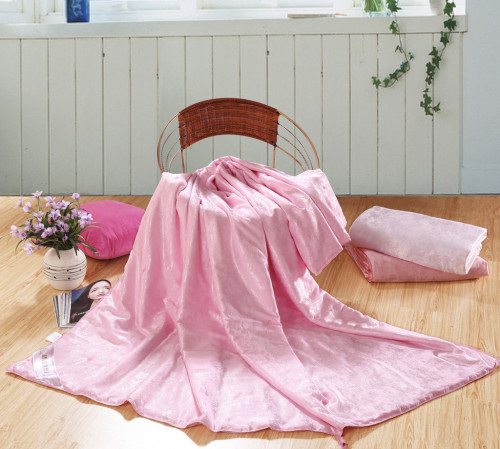 Pink Super Soft Touching Silk Quilt