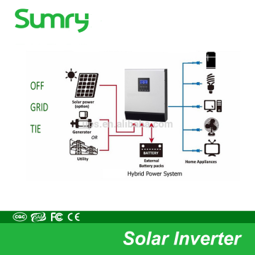 5kva solar inverter 4000w, hybrid solar inverter 5000va with mppt 48v 60a