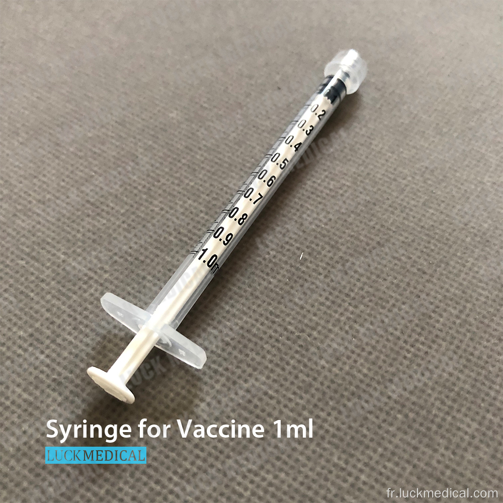 Élimination de la seringue vaccinée covide 1 ml