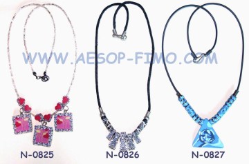 fimo clay pendant necklace