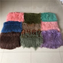 DYED COLOR TIBET LAMB FUR PLATES