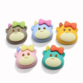 Kawaii Artificial Cow Craft Resin Animal Cabochon Beads for Kids Hair Clip Ornament Scrapbook Making Jewelry Accessories