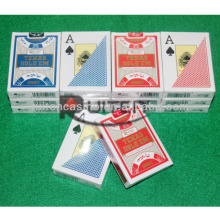 Texas hold'em plastic playing card with our company logo
