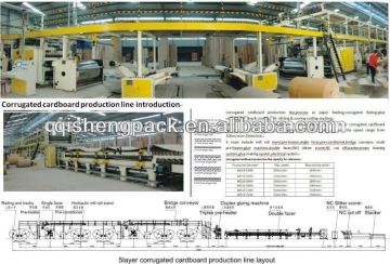 Automatic corrugated paper box making machine