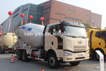 FAW J6 eruo 4 350hp 6*4 second hand concrete mixer trucks for sale