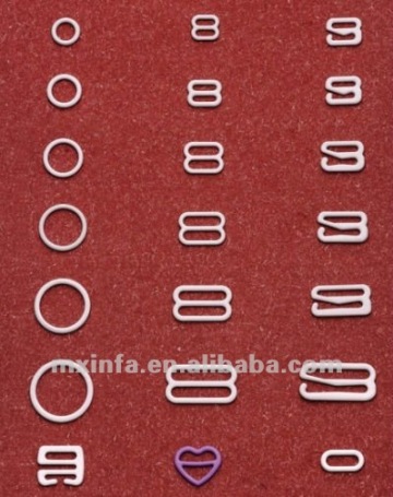 Nylon coated metal bra sliders