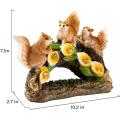 Garden Squirrel Statues Solar Light