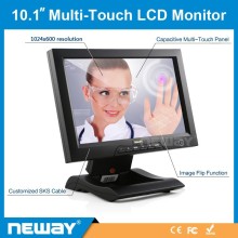 10.1 inch TFT LCD capacitive multi-touch monitor with DC 12V input