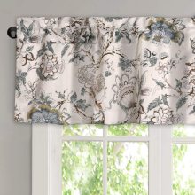 Embroidered Floral Pattern Window Curtain