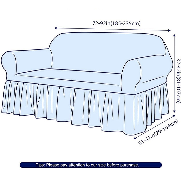 Customized color new design removable spandex household decoration sofa covers for 3 seater sofa