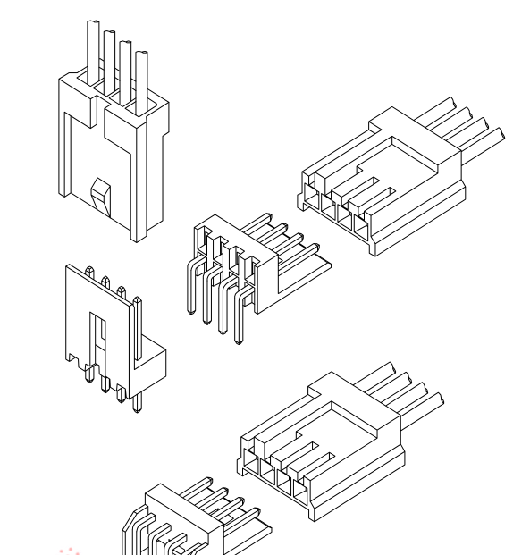 2544 Seri 2.54mm Pitch Wire Ke Konektor Papan