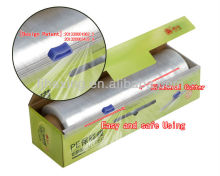 PE food wrap film,PE cling film,plastic wrap with cutter