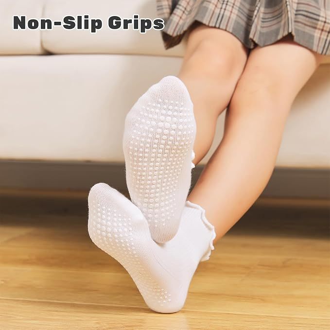 Cute Ruffle Anti-Skid Toddler Socks