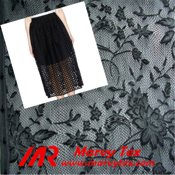 polyester elastane tulle fabric for evening dress