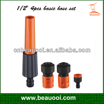 1/2" 4pcs basic garden hose set