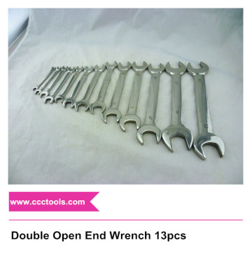 8*10~30*32mm Double Open End Wrench 13pcs D/E Open Spanner Open Jaw