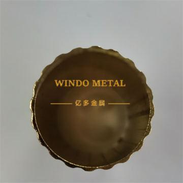 Corrugated surface decorative brass tube