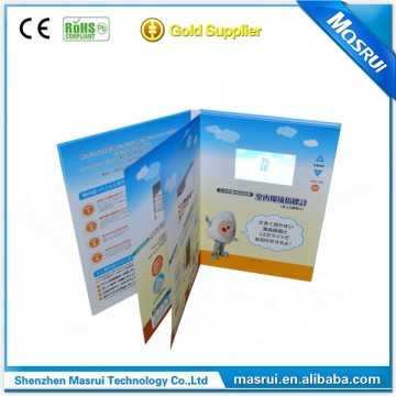 technology in print advertising lcd video book