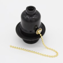 E27 Screw Gold Zipper Lamp Holder with Dental Thread Accessories
