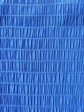 Poly Imitation cotton weft elastic bubble crepe