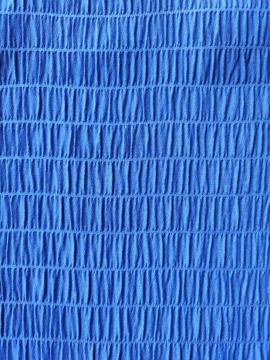 Poly Imitation cotton weft elastic bubble crepe