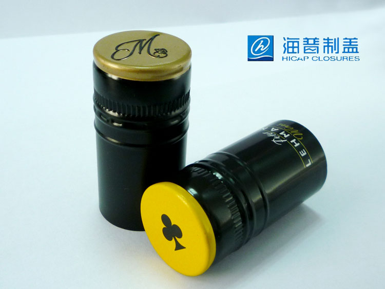 Metallic bottle screw cap