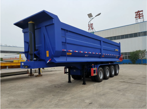 4 Axles U Box 100T Tipper Semi Trailer