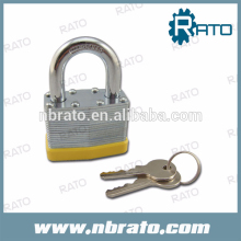 yellow 50mm steel laminated master lock padlock