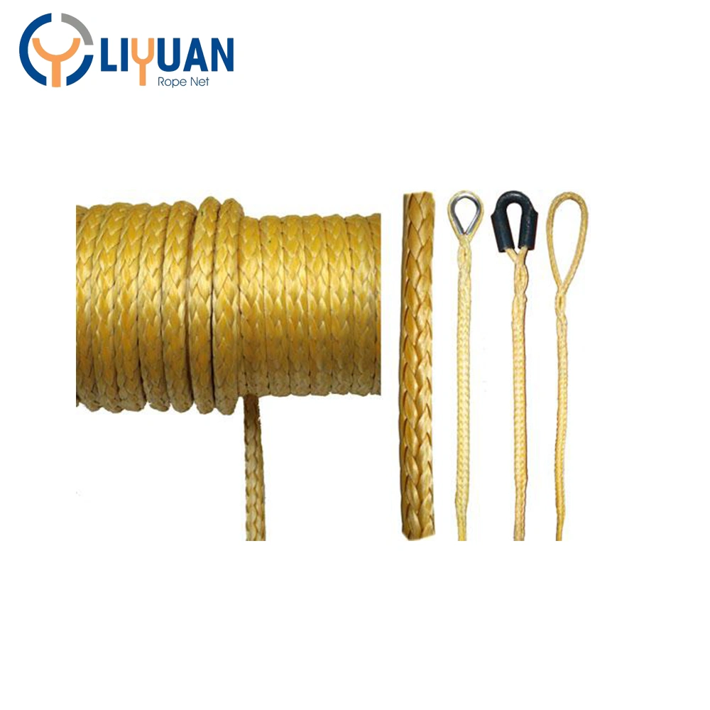 Polyester Double Braided 24 Strands Plaited Dock Line Marine Rope