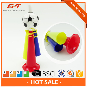 cheap promotional musical football trumpet toy