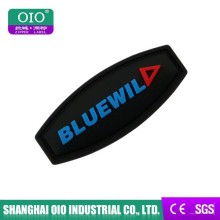 2015 Bright Bule letters logo PVC brand garments logo designs for garments & jeans