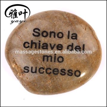 engraved mixed river words stone decorative letter pebble rock