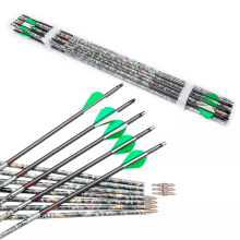 Carbon Shaft Archery Bows and Arrows: 300, 340, 400 Spine for Recurve and Compound Hunting Arrows