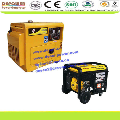 3 phase diesel generator 5kw,6kw