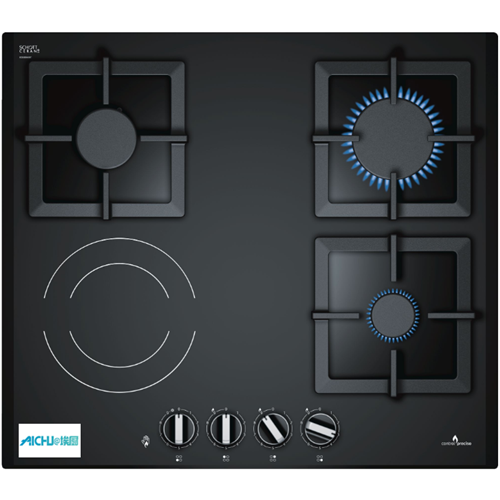 Gas Cooker Burner Black Electric Hob