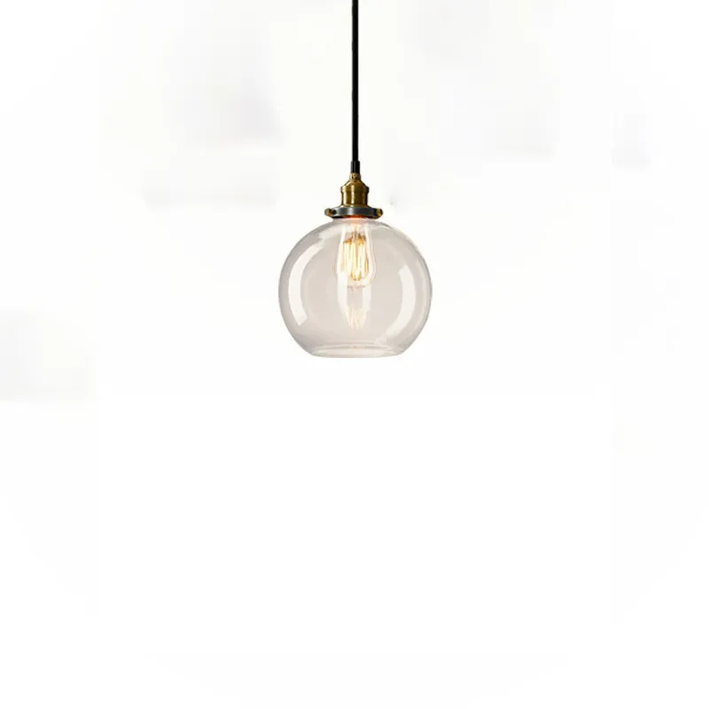 Stylish E27 Glass Bubble LED Pendant Light for Modern Homes
