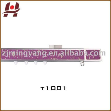 T1001 aluminium quadrate double curtain track