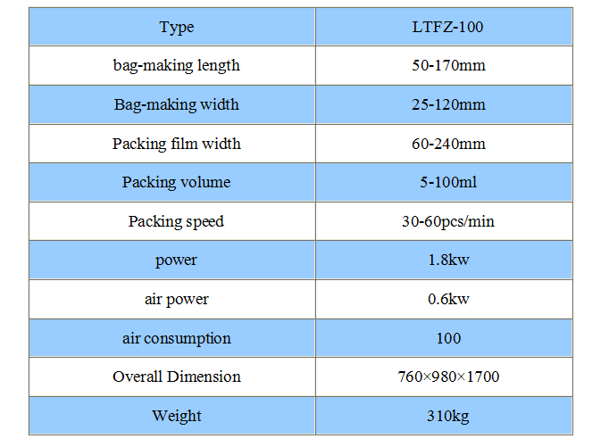 LTFZ-100 Automatic Green tea powder filling and sealing machine