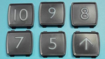 Tactile Symbol for Mitsubishi Elevator Push Buttons