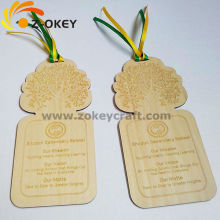 ZW2212 2015 hot sale wood handcrafted with engrave school bookmark