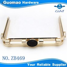 Decorative zinc alloy Square metal handbag frame