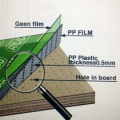 Plywood 18mm Green PP Plastic Formwork Film Faced Plywood