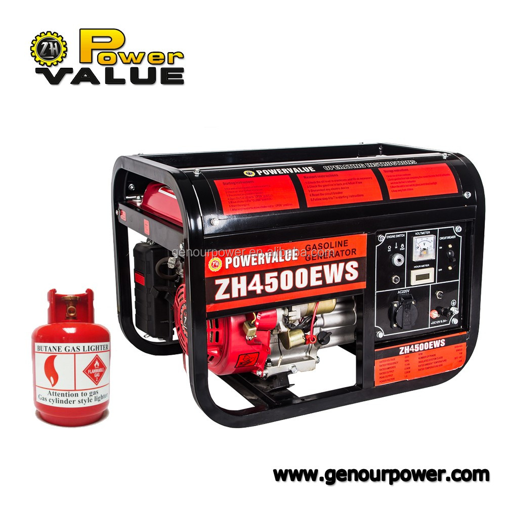 Power Value 3 Phase Natural Gas Generator With Gasoline Gas Two-In-One