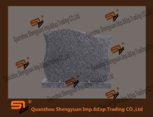 chinese black granite headstone carving cross vase