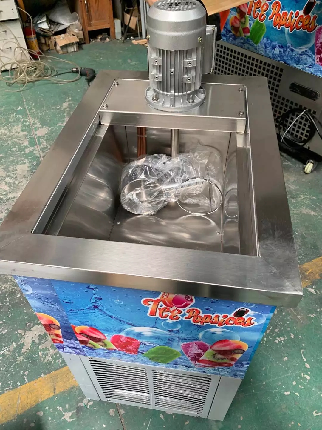 Semi-Auto Ice Cream Making Machine Ice Cream Maker Machine For Popsicles Ice Cream Making Machine